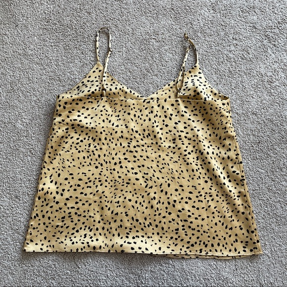 Gold and Black Silk Tank Top - Picture 2 of 3